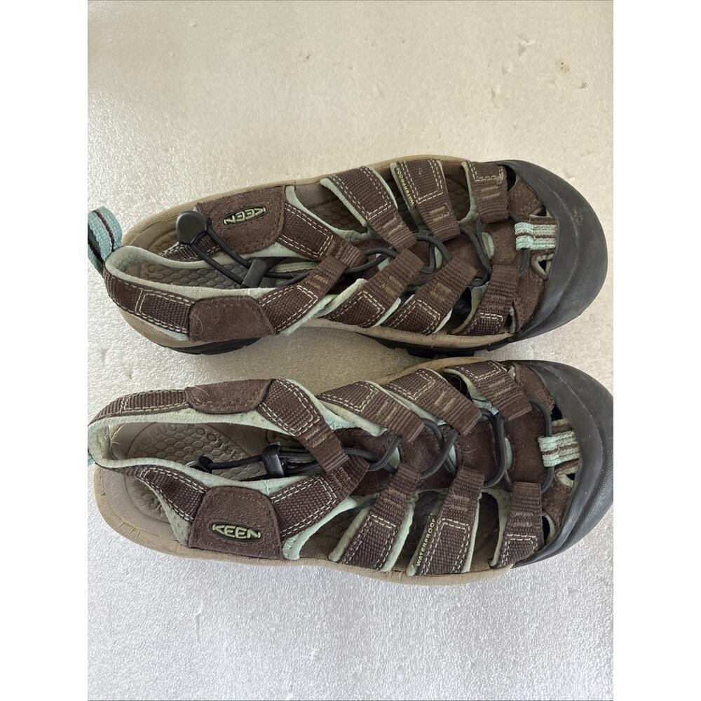 KEEN Water shoes Women's 6.5 Newport H2 Brown/Light Blue Hiking Sandals